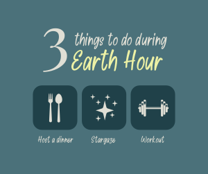 Earth Hour Activities Facebook post Image Preview