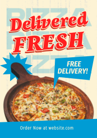 Pizza Delivery Promo Poster Preview