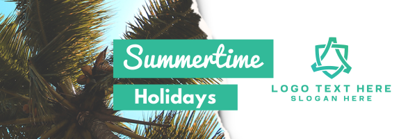 Summertime Holidays Twitter Header Design Image Preview