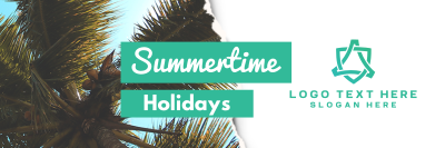 Summertime Holidays Twitter Header Image Preview