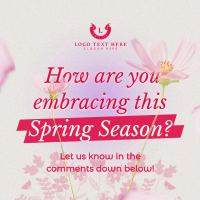 Spring Customer Engagement Instagram Post Preview