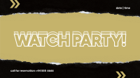 Watch Party Facebook event cover Image Preview