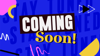 Random Shapes Coming Soon Facebook event cover Image Preview