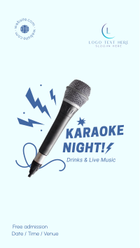 Karaoke Night Blast Facebook Story Preview