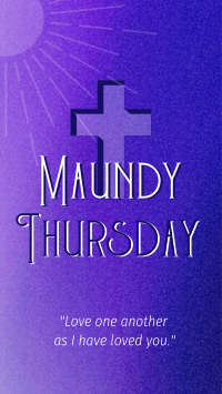 Holy Week Maundy Thursday TikTok Video Design