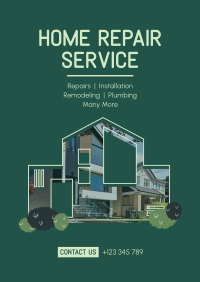 Home Repair Service Poster Design