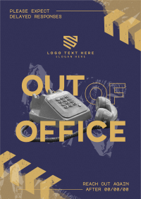 Grungy Out Of Office Poster Preview