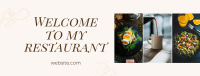 Restaurant Open Facebook cover Image Preview