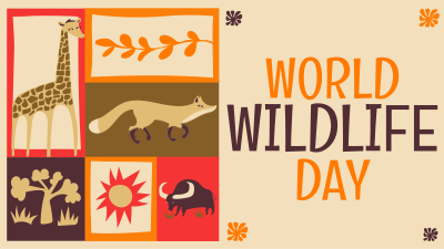 Paper Cutout World Wildlife Day Facebook event cover Image Preview