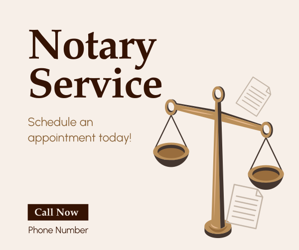 Professional Notary Services Facebook Post Design Image Preview