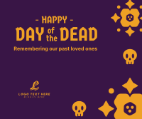 Day of the Dead Floral and Skull Pattern Facebook post Image Preview