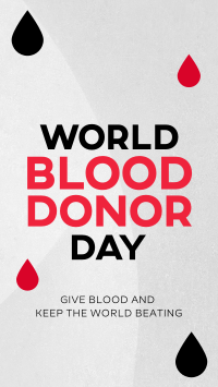 Minimalist Blood Donor Day Facebook story Image Preview