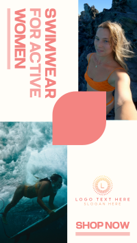 Active Swimwear Facebook Story Design