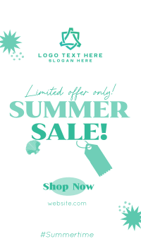 Tropical Summer Sale TikTok Video Design