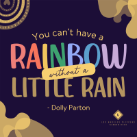 Rainbow After The Rain Instagram Post Design