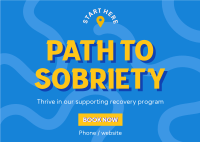 Path to Sobriety Postcard Image Preview