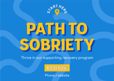 Path to Sobriety Postcard Image Preview