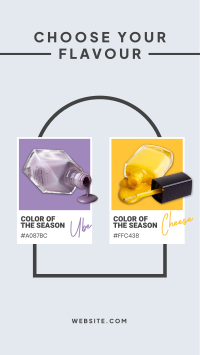 Choose Your Flavour Facebook Story Design