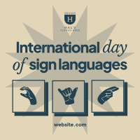 International Day of Sign Languages Instagram Post Image Preview