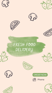 Fresh Vegan Food Delivery Facebook Story Design