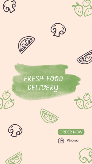 Fresh Vegan Food Delivery Facebook Story Image Preview