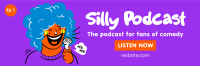Our Funny Podcast Twitter Header Design
