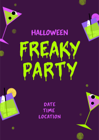 Freaky Party Flyer Design