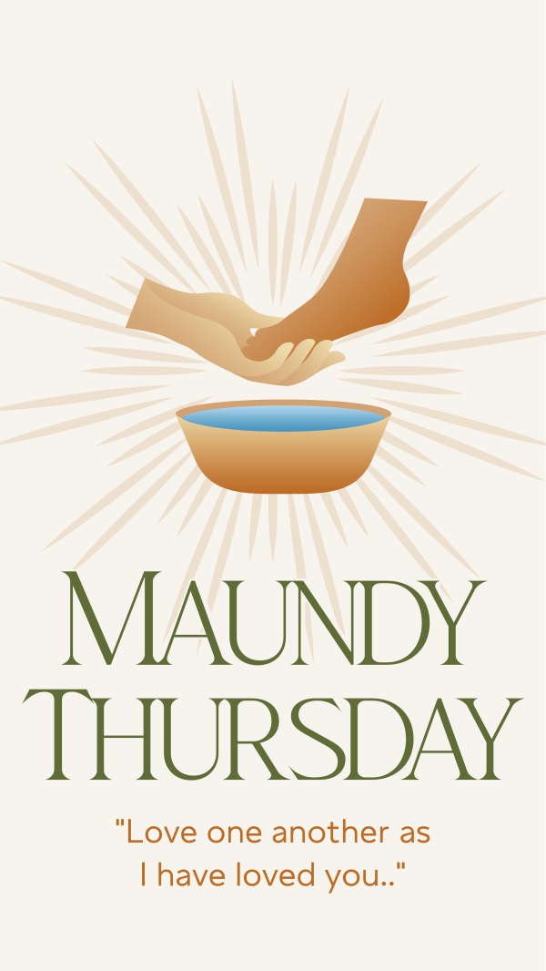 Maundy Thursday Facebook Story Design