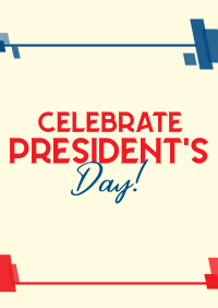 Celebrate President's Day Poster Design
