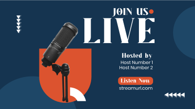 Hosting Podcast Facebook event cover Image Preview