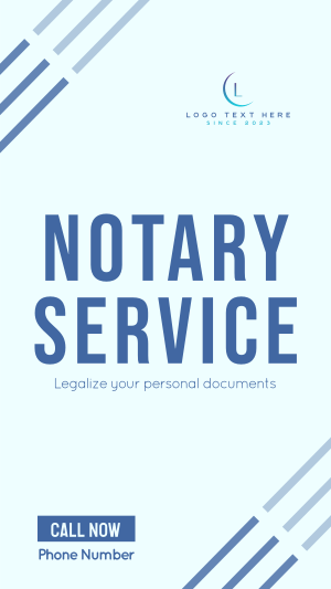 Online Notary Service Instagram story Image Preview