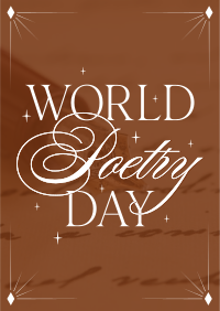 Celebrate Poetry Day Poster Image Preview
