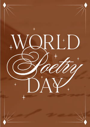 Celebrate Poetry Day Poster Image Preview