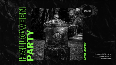 Halloween Grave Party Facebook event cover Image Preview