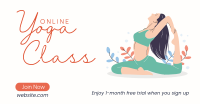 Online Yoga Class Facebook Ad Design