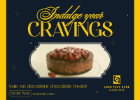 Chocolate Craving Sale Postcard Image Preview