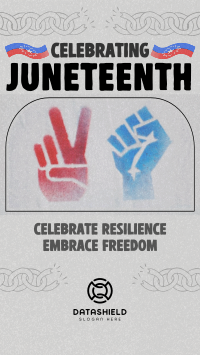 Rustic Juneteenth Greeting Facebook story Image Preview