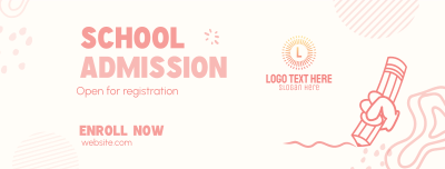 School Admission Facebook cover Image Preview