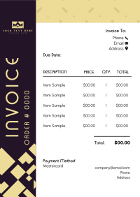 Simple Abstract Invoice Image Preview