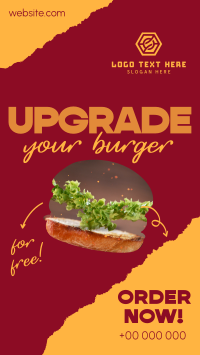 Upgrade your Burger! Facebook Story Design