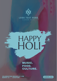 Happy Holi Flyer Design