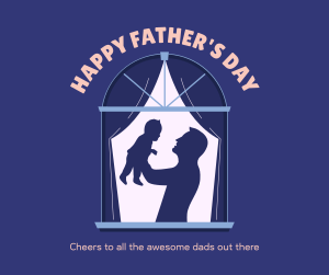 Father & Child Window Facebook post Image Preview
