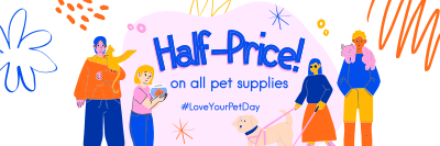 Love Your Pet Greeting Twitter header (cover) Image Preview