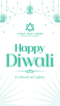 Celebration of Diwali Facebook story Image Preview