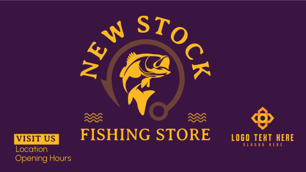 Fishing Store Facebook event cover  BrandCrowd Facebook event cover Maker