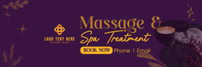 Massage and Spa Wellness Twitter header (cover) Image Preview