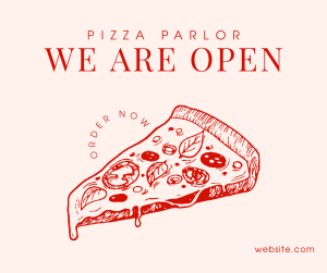 Pizza Parlor Open Facebook post Image Preview