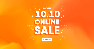 10.10 Online Sale Facebook ad Image Preview