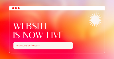 Website Now Live Facebook ad Image Preview