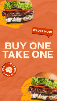 Double Special Burger Facebook Story Design